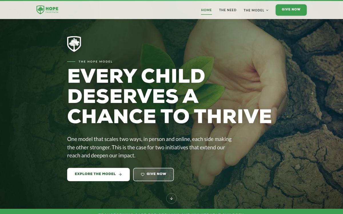 Hope Model website