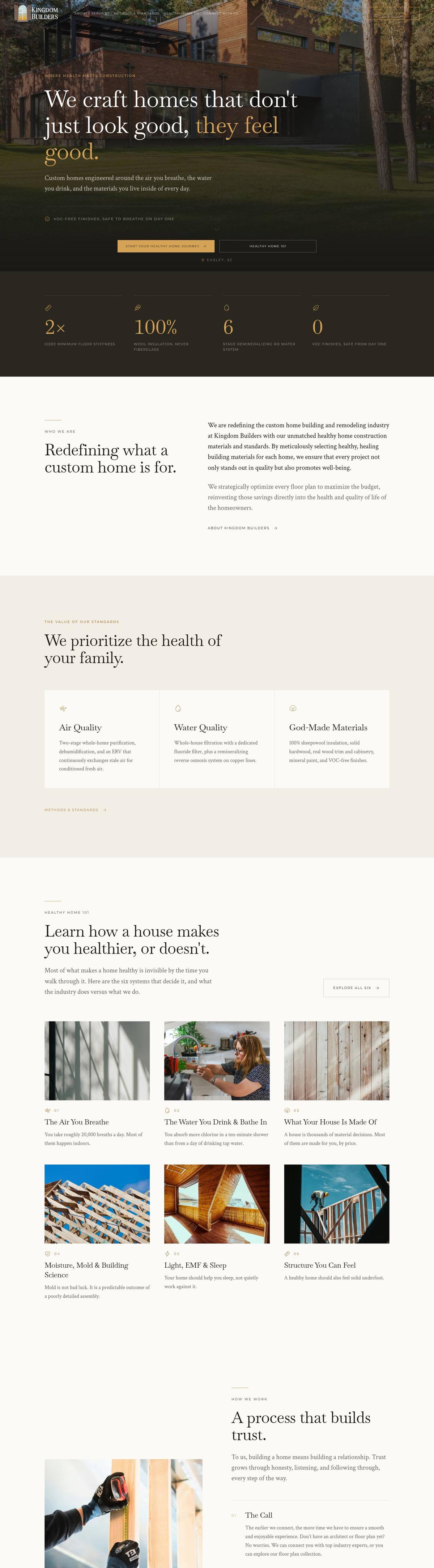 Kingdom Builders website, designed by Take Part